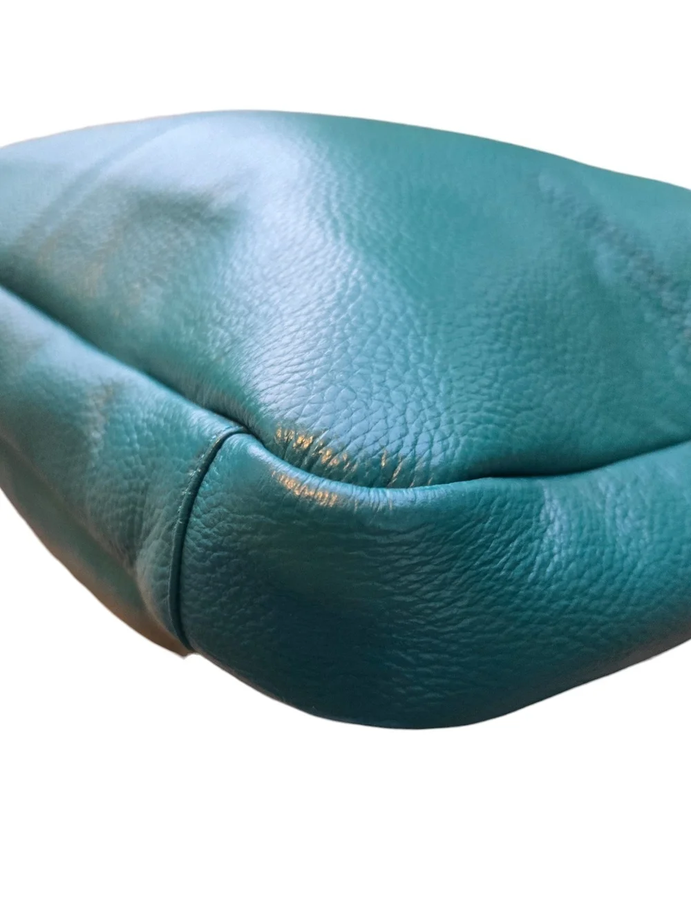 Teal Pebbled Leather Laptope/Work Bag - Picture 5 of 10